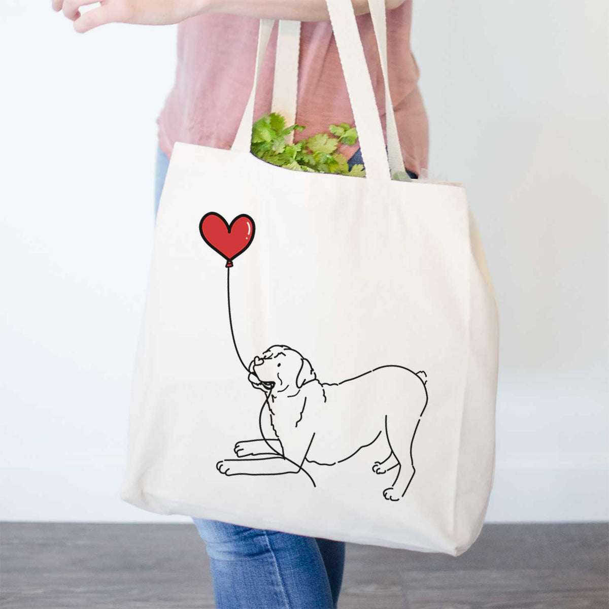 Rottweiler Heart String- Tote Bag