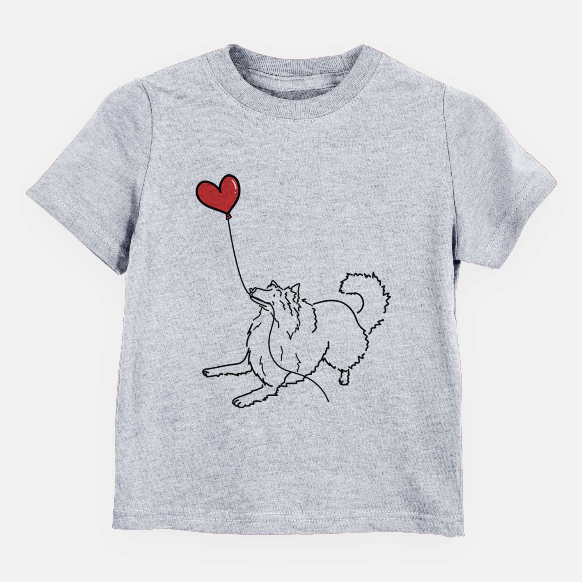 Rough Collie Heart String - Kids/Youth/Toddler Shirt