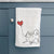 Schipperke Heart String -  Decorative Hand Towel