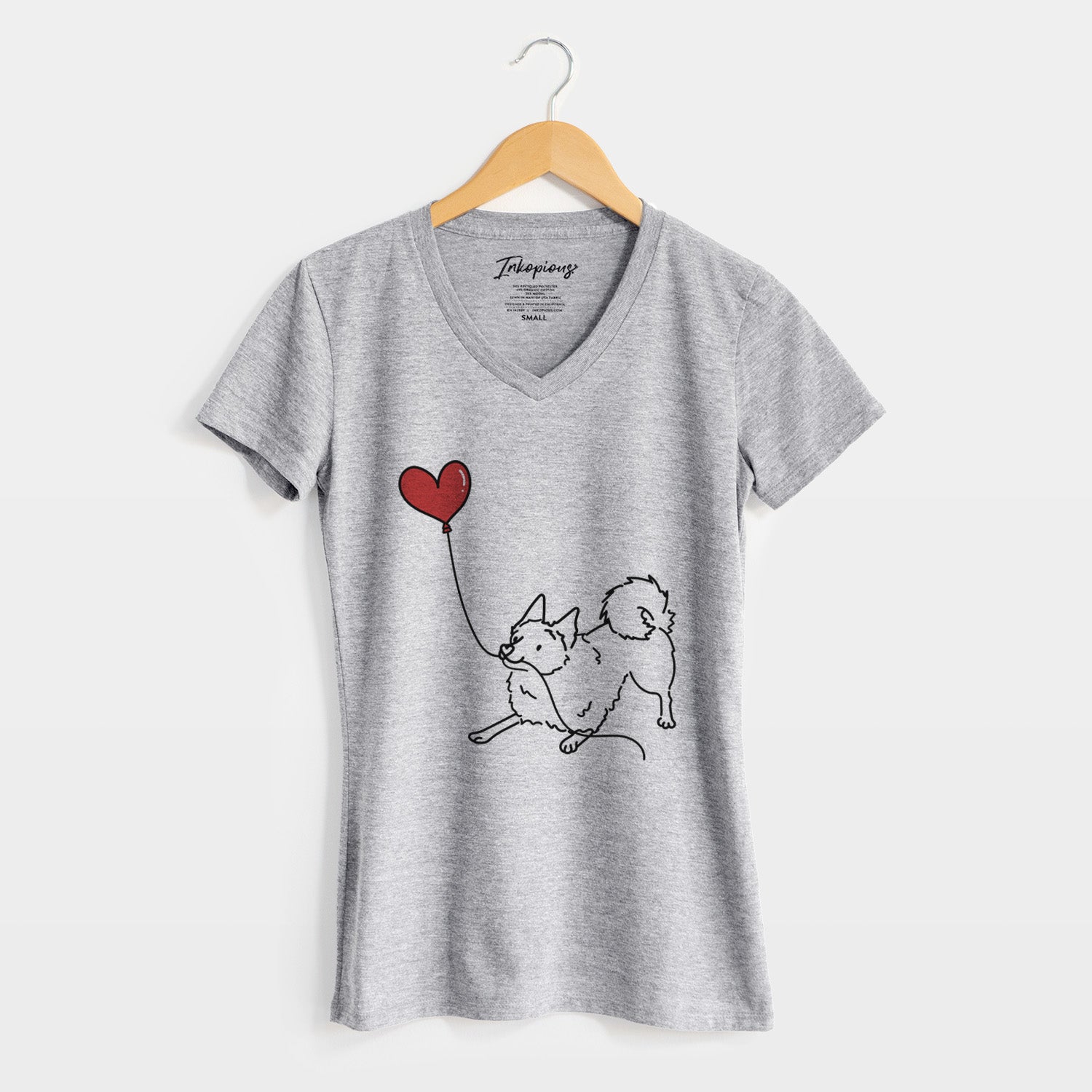 Schipperke Heart String - Women's Perfect V-neck Shirt