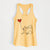 Schipperke Heart String - Women's Racerback Tanktop