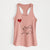 Schipperke Heart String - Women's Racerback Tanktop