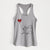 Schipperke Heart String - Women's Racerback Tanktop