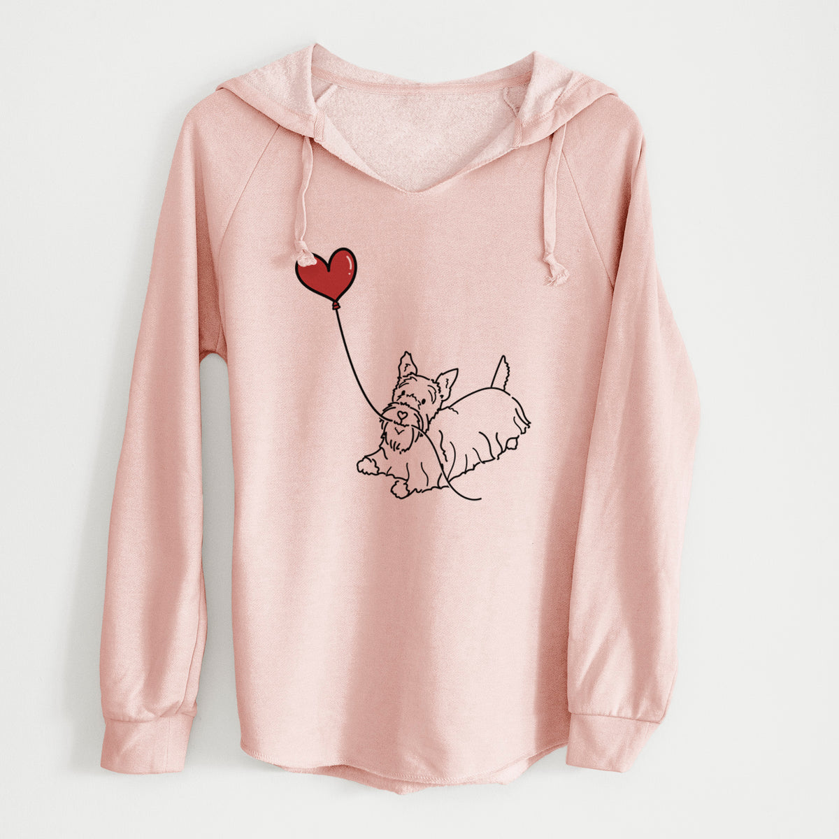 Scottish Terrier Heart String - Cali Wave Hooded Sweatshirt