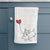 Scottish Terrier Heart String -  Decorative Hand Towel