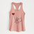 Scottish Terrier Heart String - Women's Racerback Tanktop