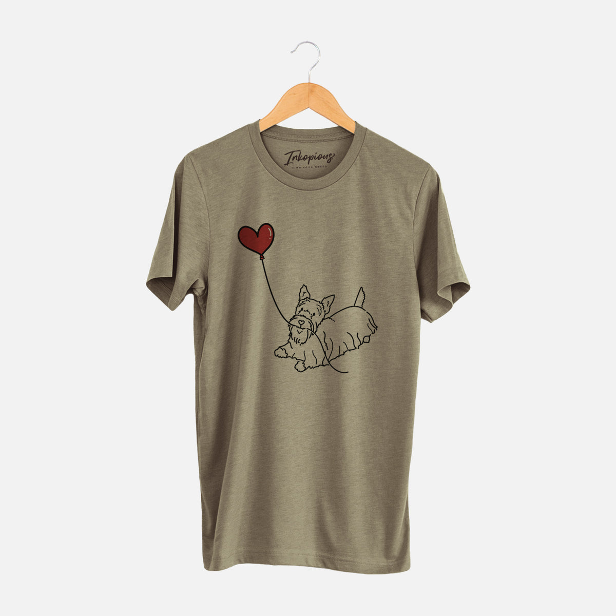 Scottish Terrier Heart String - Unisex Crewneck