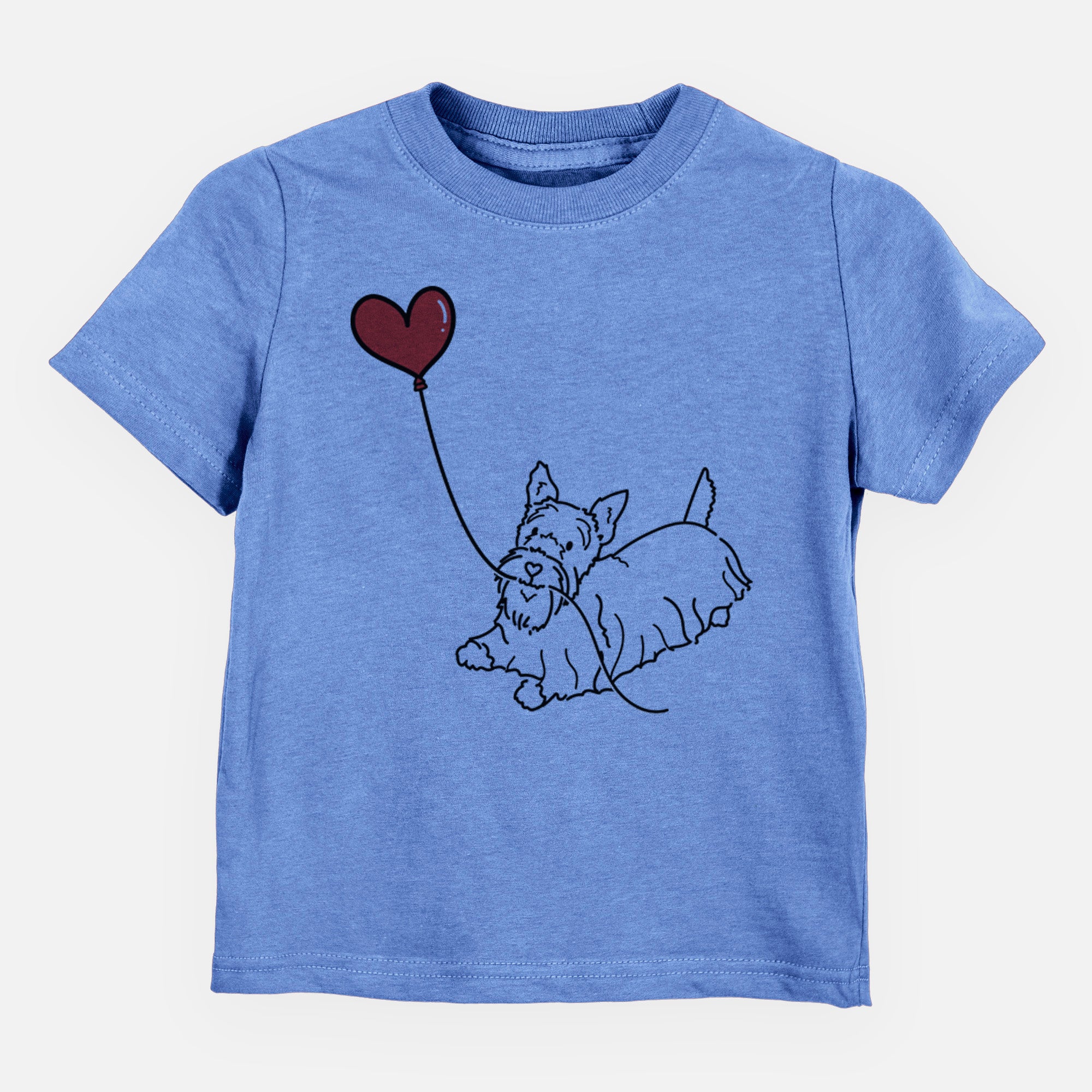 Scottish Terrier Heart String - Kids/Youth/Toddler Shirt