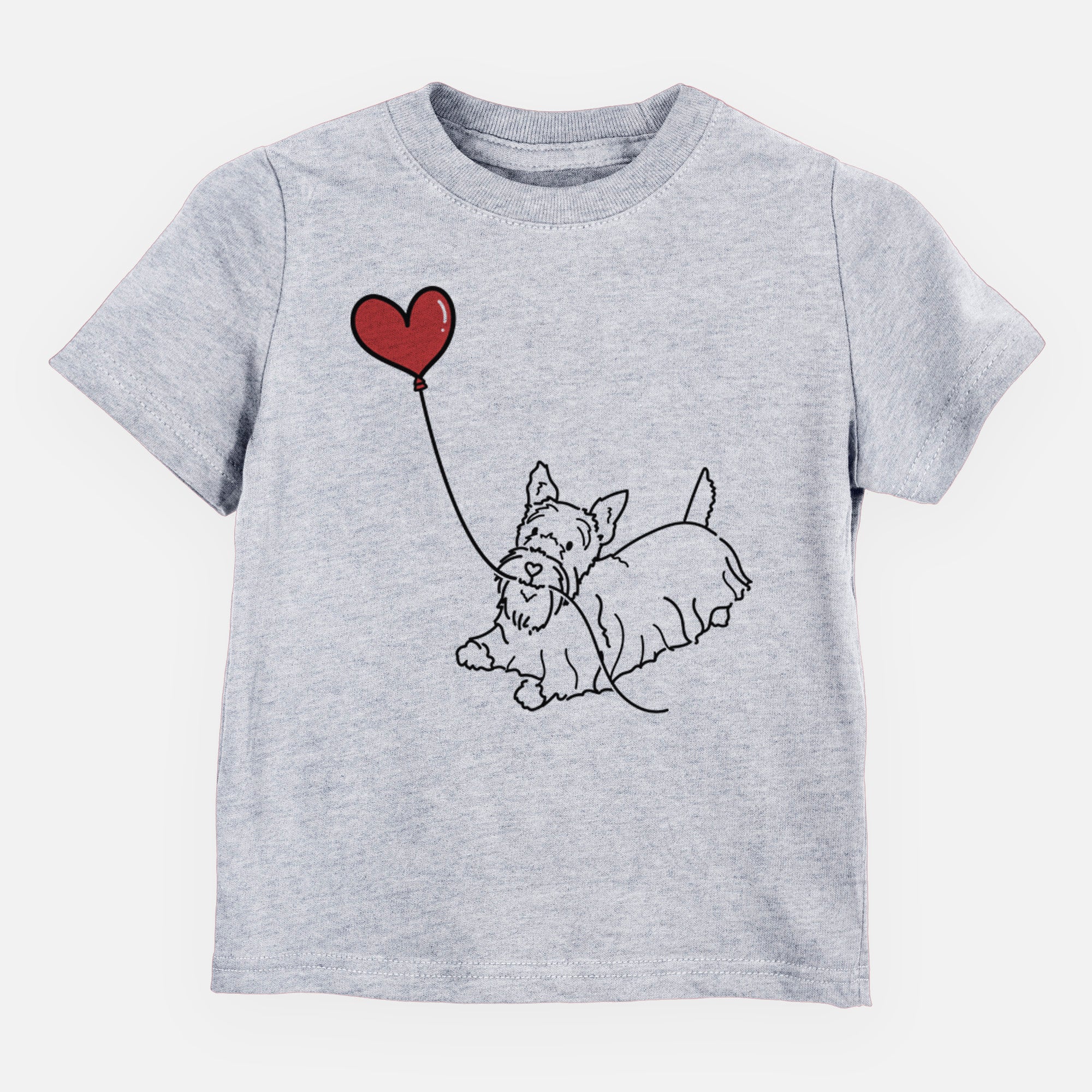 Scottish Terrier Heart String - Kids/Youth/Toddler Shirt