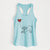 Shar Pei Heart String - Women's Racerback Tanktop