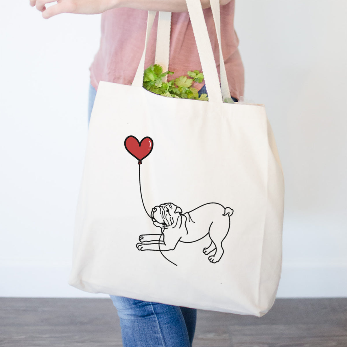 Shar Pei Heart String- Tote Bag