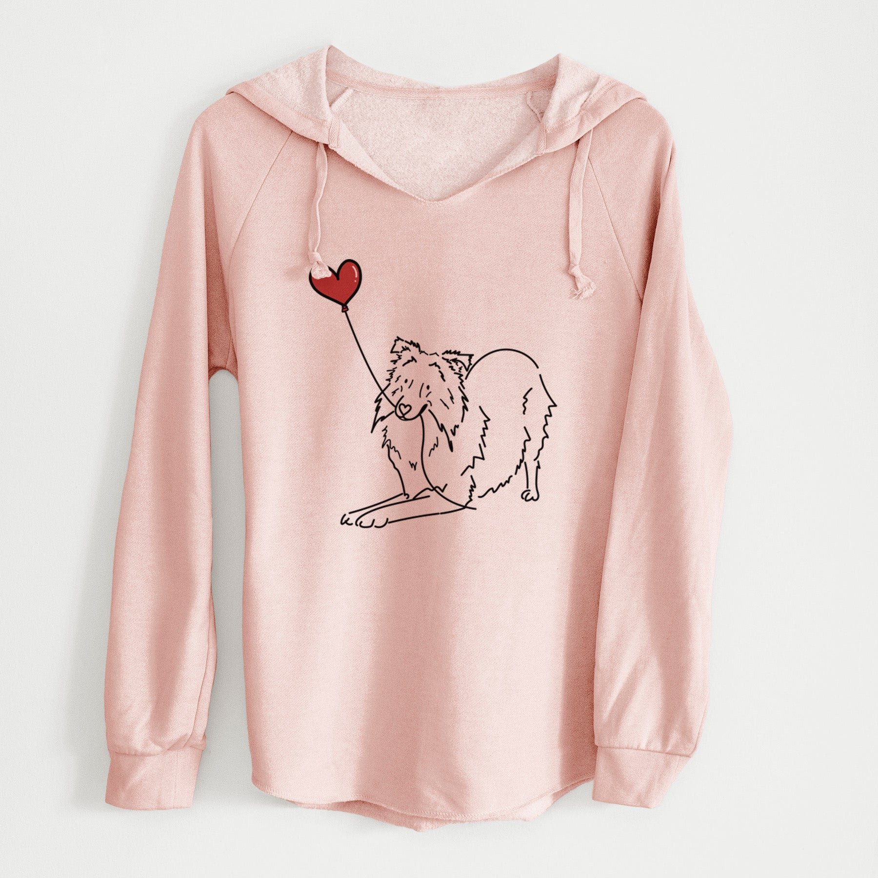 Shetland Sheepdog Heart String - Cali Wave Hooded Sweatshirt