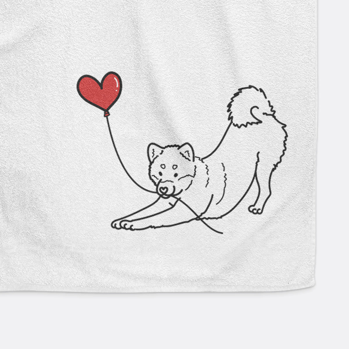 Shiba Inu Heart String -  Decorative Hand Towel