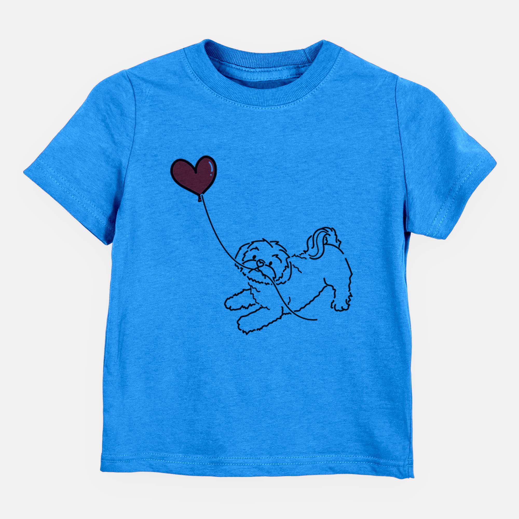 Shih Tzu Puppy Cut Heart String - Kids/Youth/Toddler Shirt