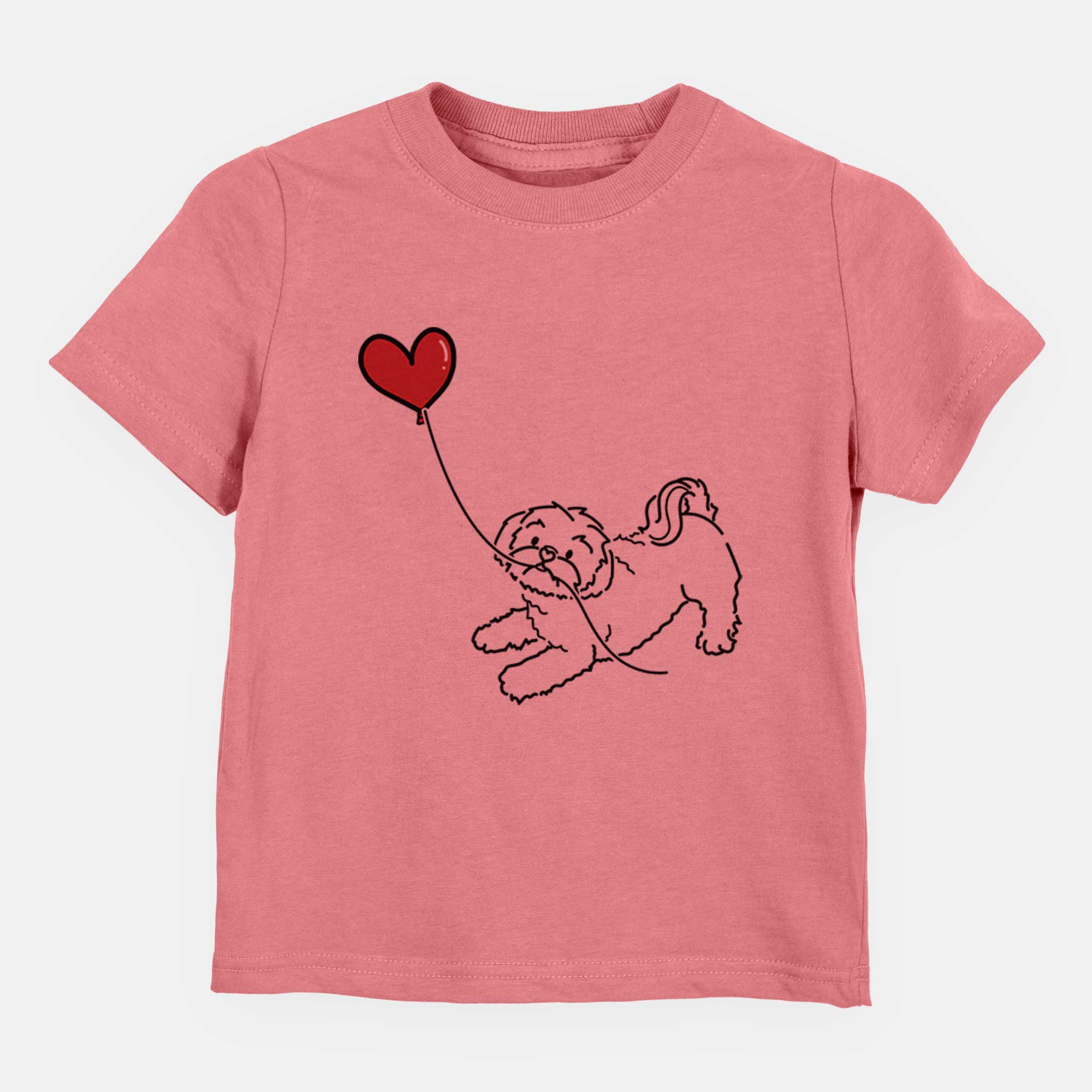 Shih Tzu Puppy Cut Heart String - Kids/Youth/Toddler Shirt