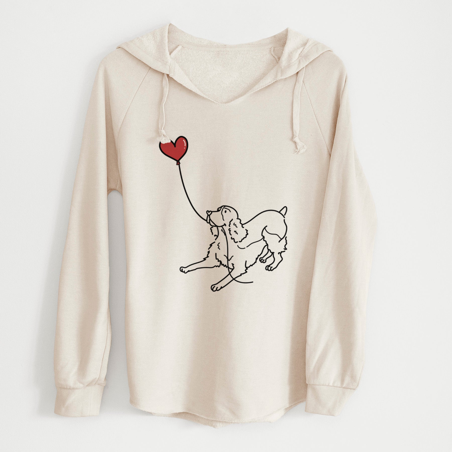 English Springer Spaniel Heart String - Cali Wave Hooded Sweatshirt