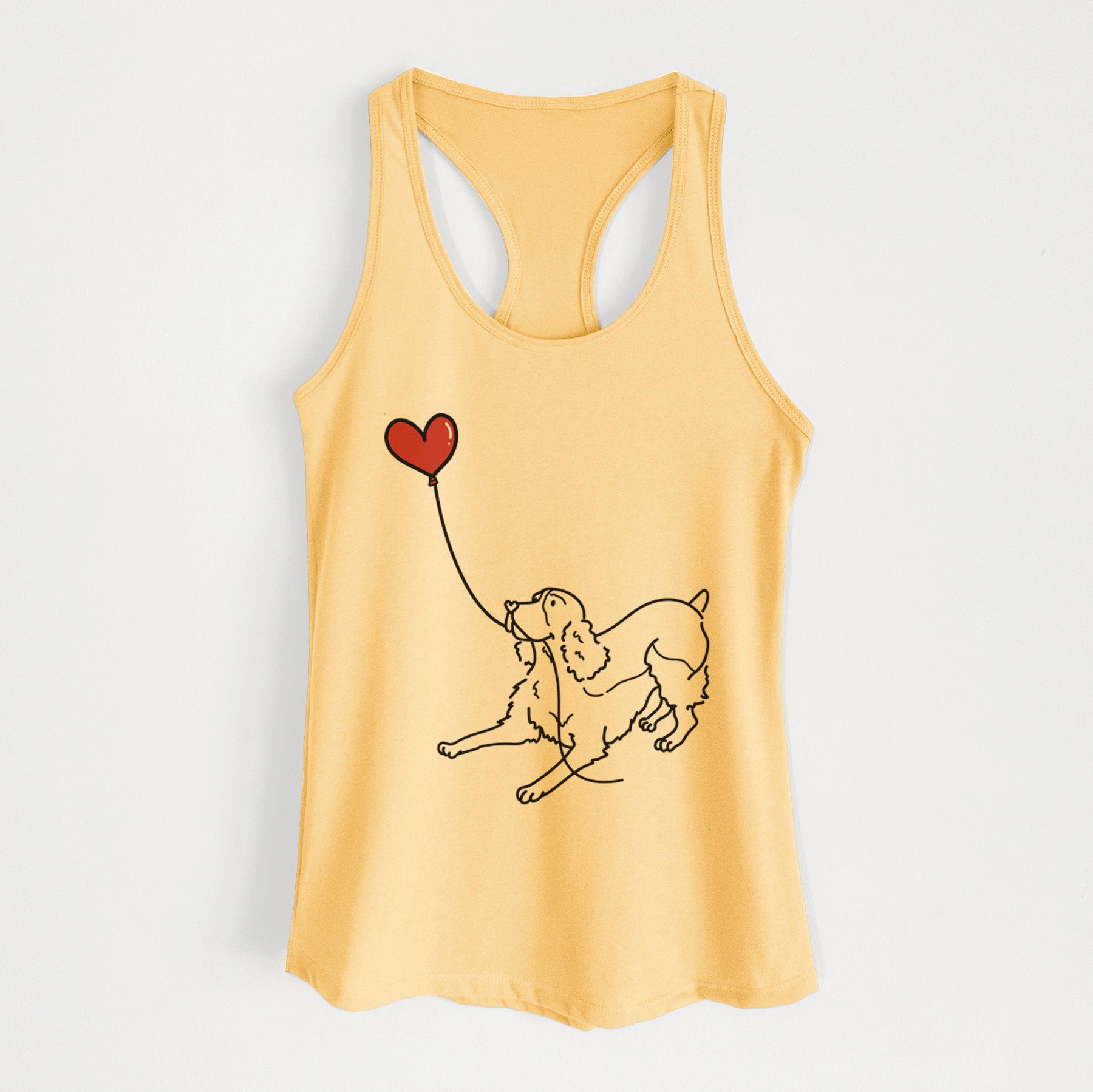 English Springer Spaniel Heart String - Women's Racerback Tanktop