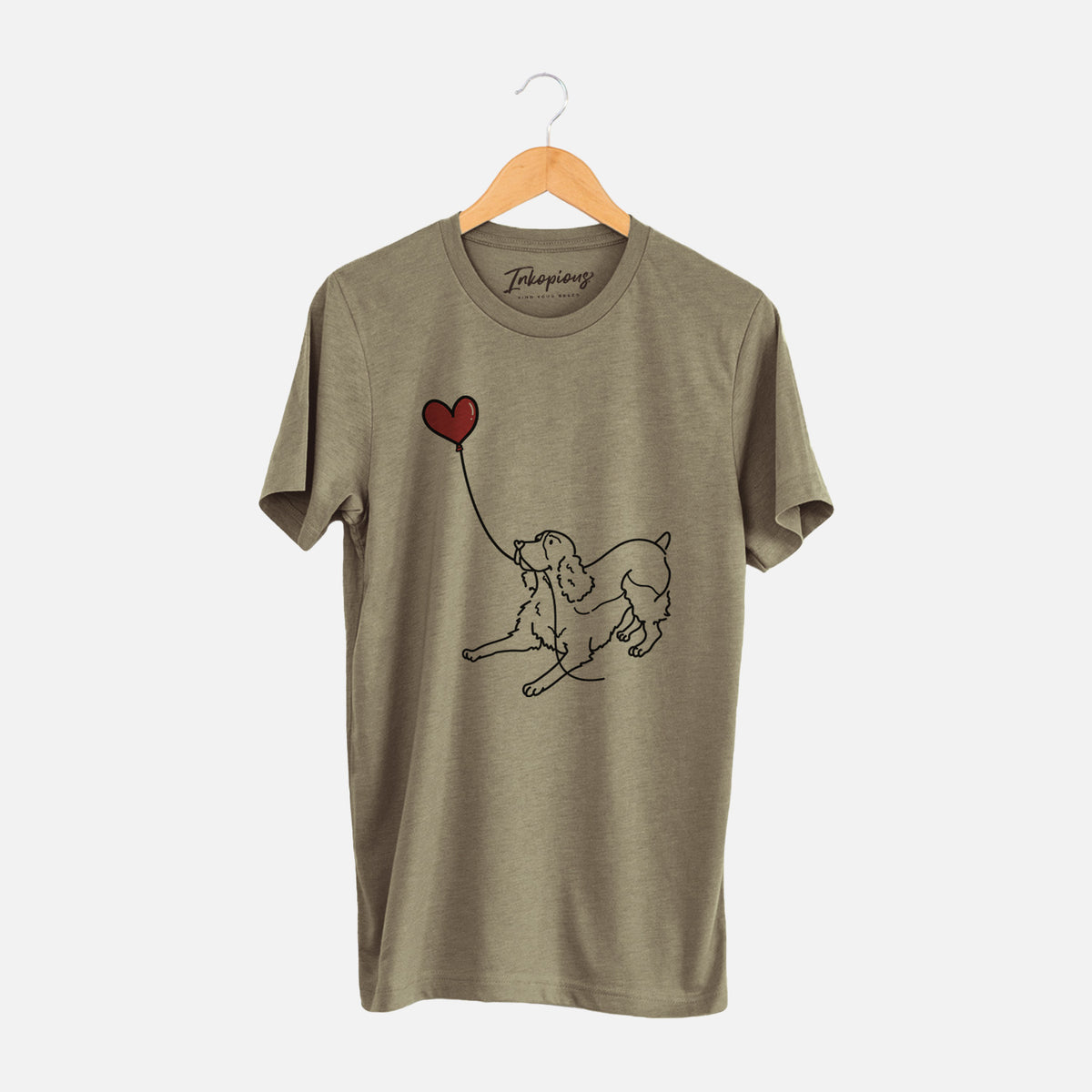 English Springer Spaniel Heart String - Unisex Crewneck