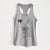 Saint Bernard Heart String - Women's Racerback Tanktop