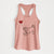 Terrier Mix Heart String - Women's Racerback Tanktop