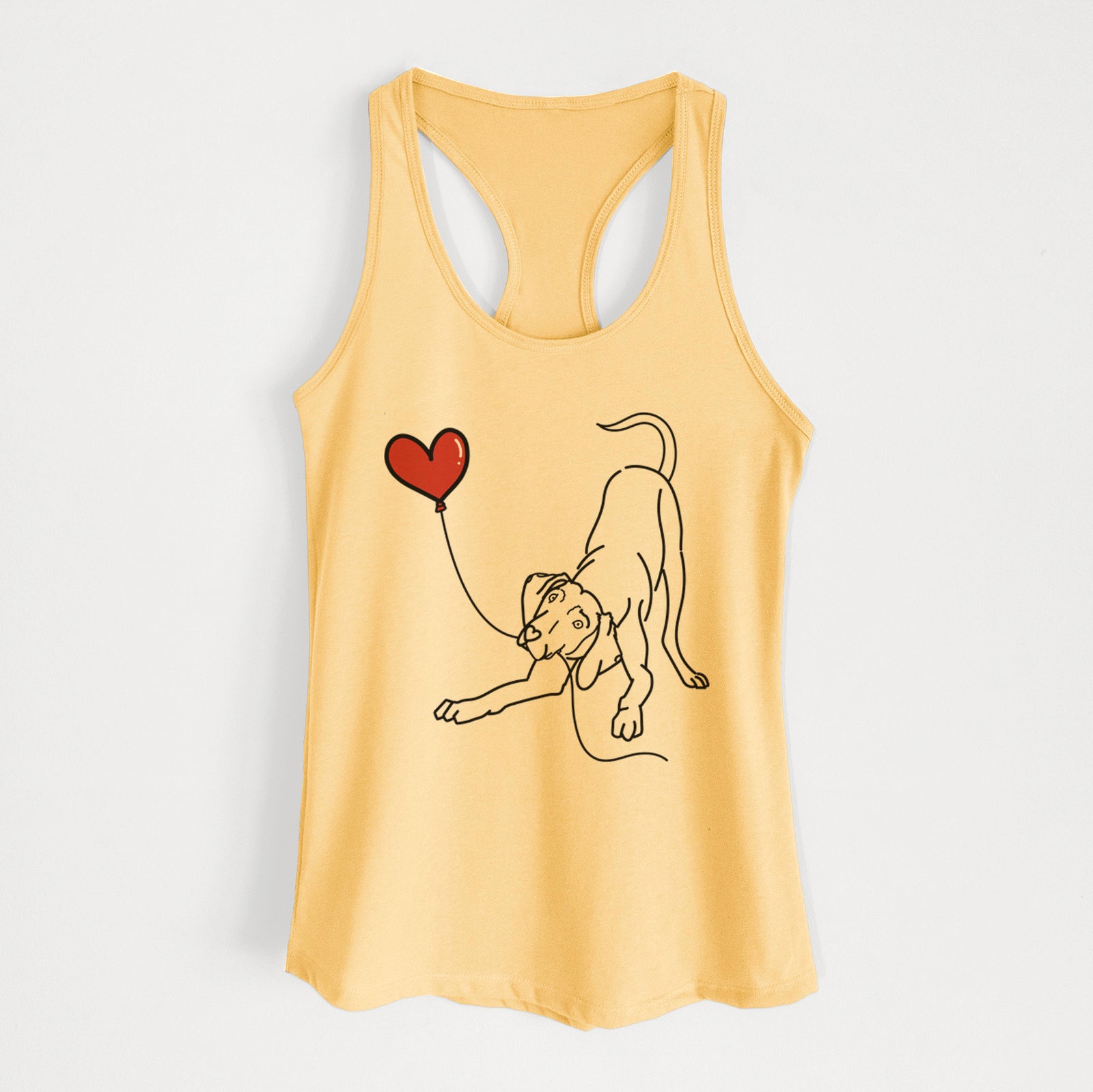 Weimaraner Heart String - Women's Racerback Tanktop