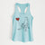 Weimaraner Heart String - Women's Racerback Tanktop