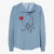 Weimaraner Heart String- Women's Cali Wave Zip-Up Sweatshirt