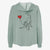 Weimaraner Heart String- Women's Cali Wave Zip-Up Sweatshirt