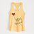 West Highland Terrier Heart String - Women's Racerback Tanktop