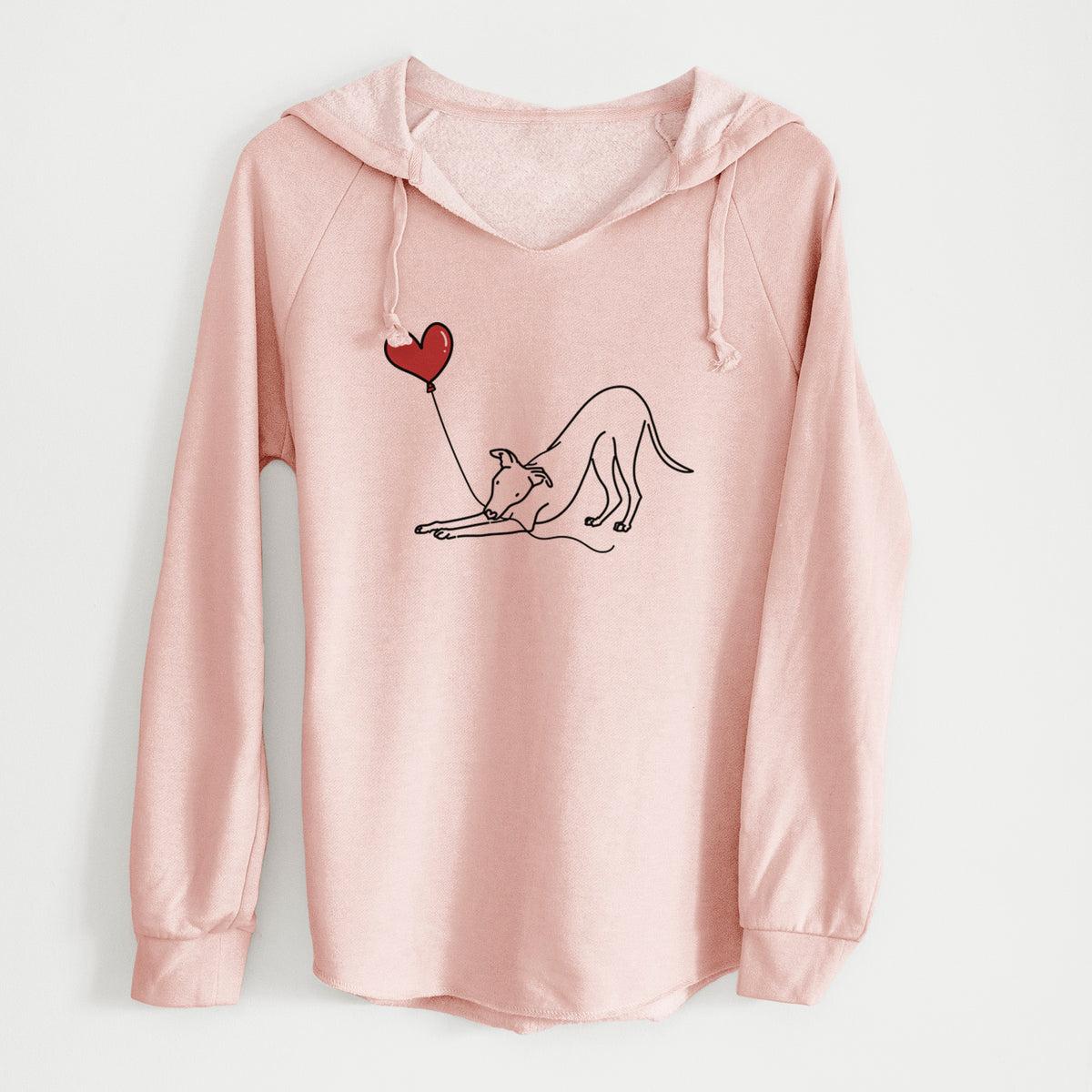 Whippet Heart String - Cali Wave Hooded Sweatshirt