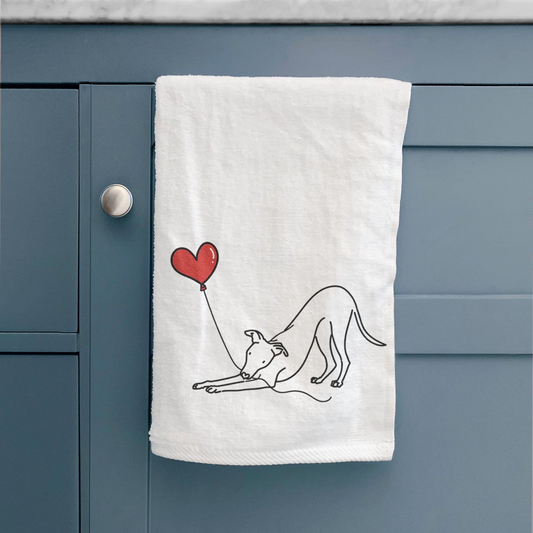 Whippet Heart String -  Decorative Hand Towel