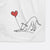 Whippet Heart String -  Decorative Hand Towel