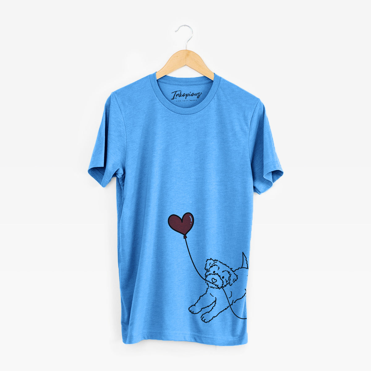 Yorkiepoo Heart String - Unisex Crewneck