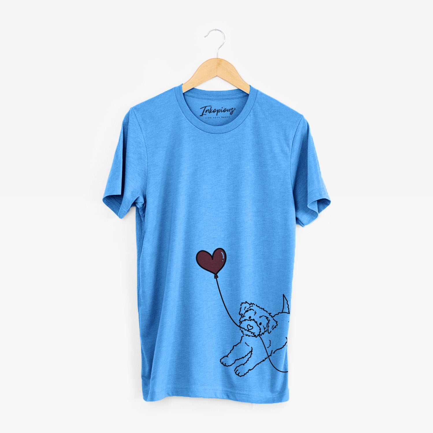 Yorkiepoo Heart String - Unisex Crewneck