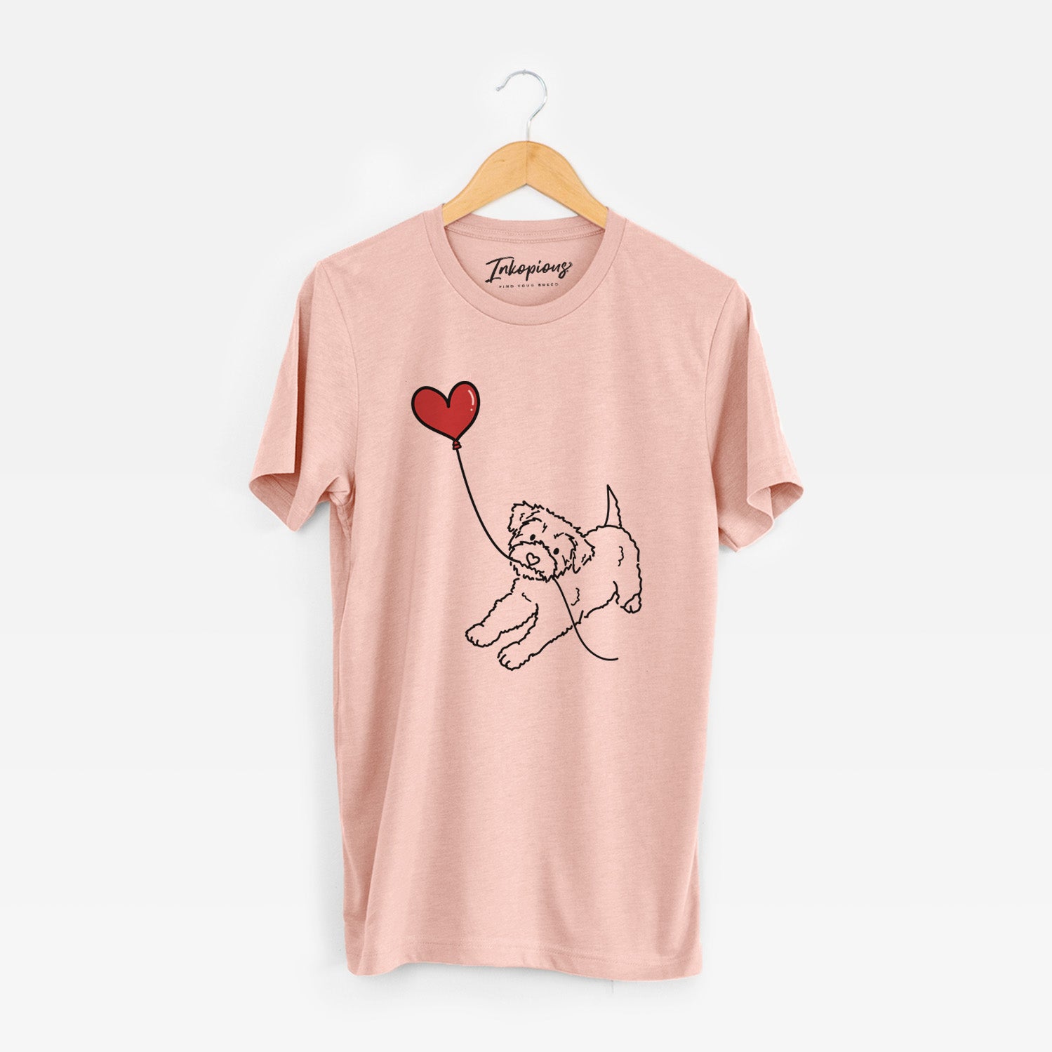 Yorkiepoo Heart String - Unisex Crewneck