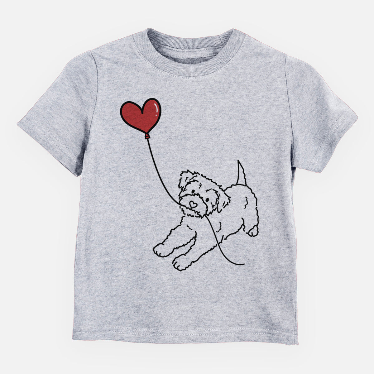 Yorkiepoo Heart String - Kids/Youth/Toddler Shirt