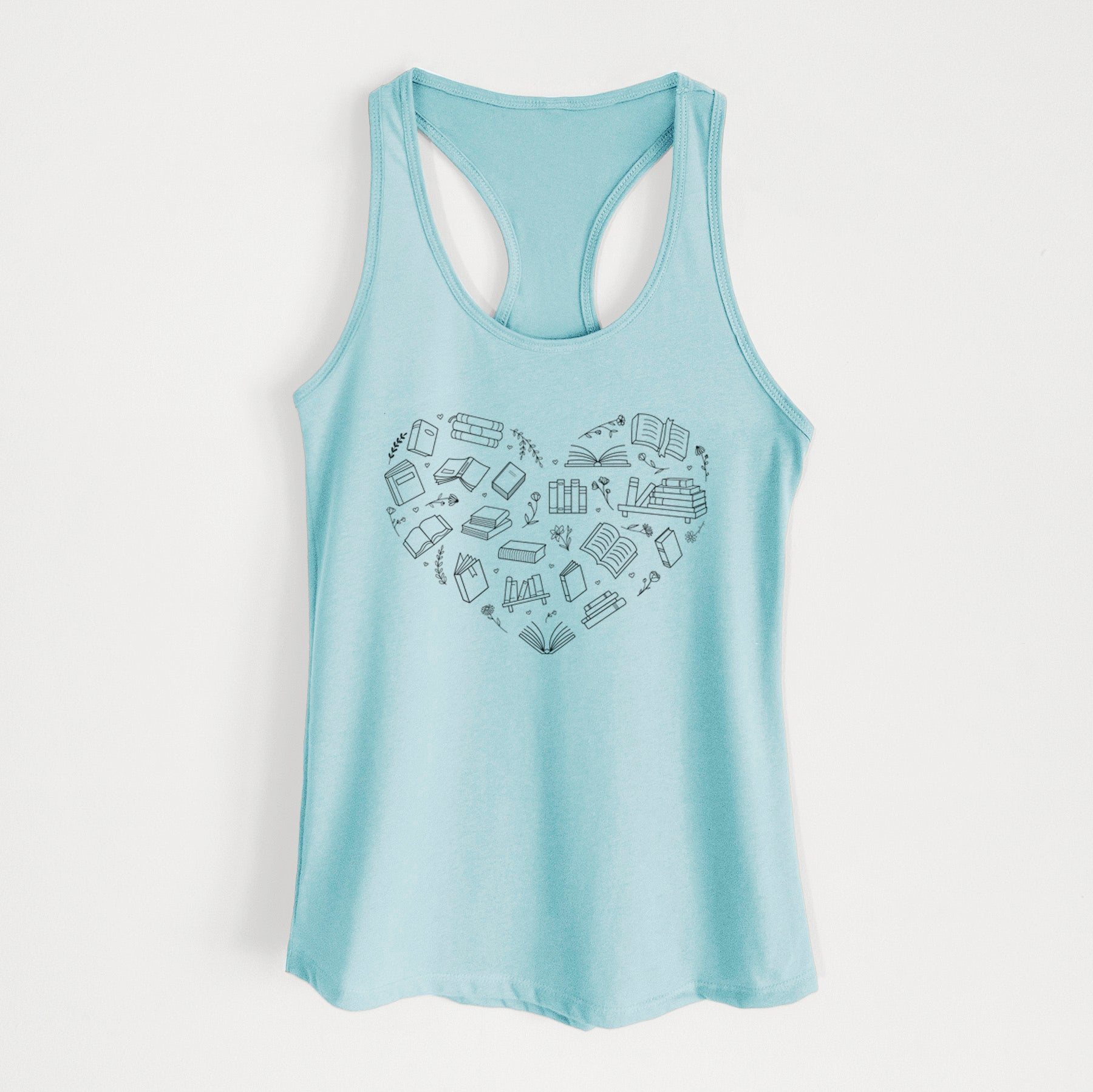 Heart Full of Books - Women's Racerback Tanktop