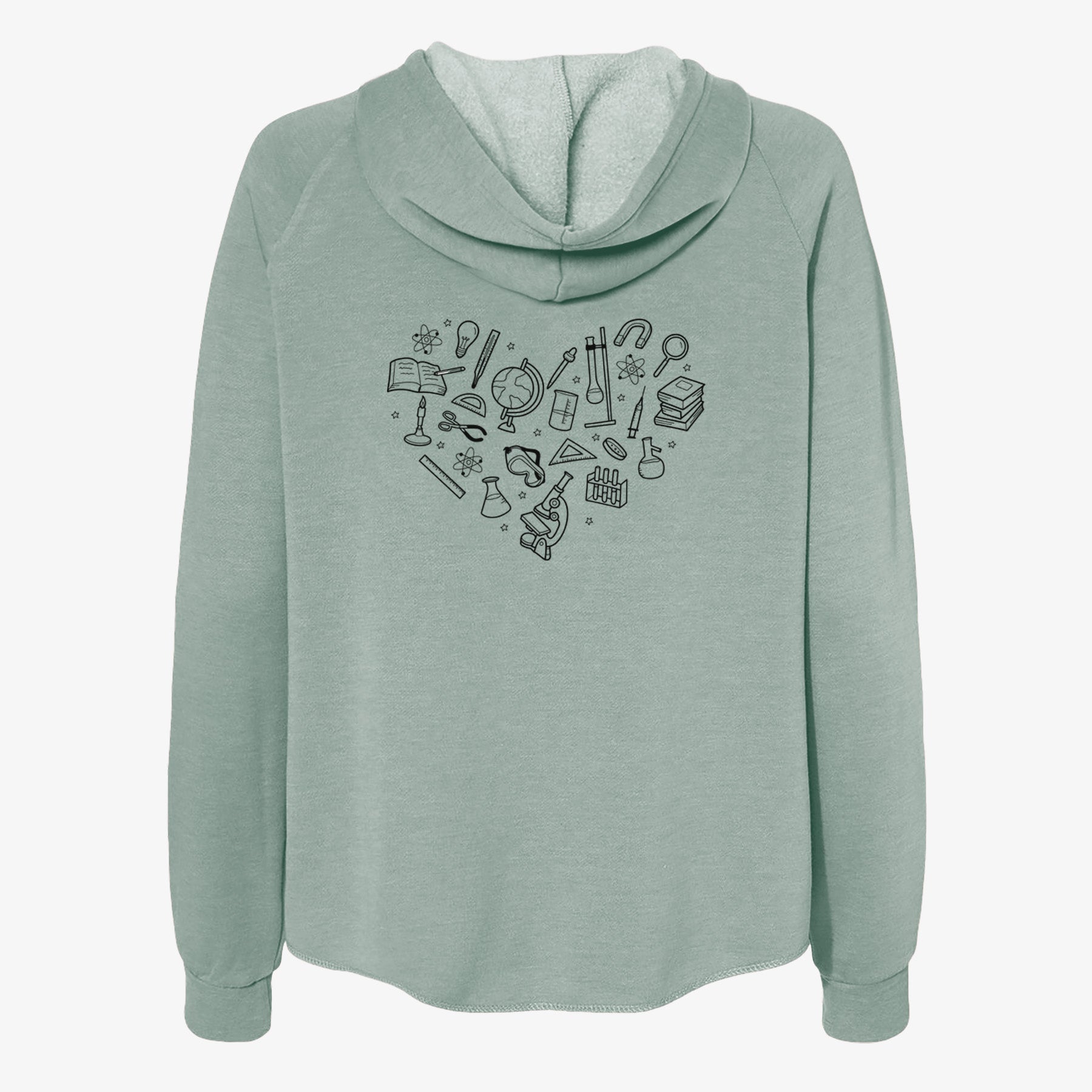 Heart Full of Science - Women's Cali Wave Zip-Up Sweatshirt
