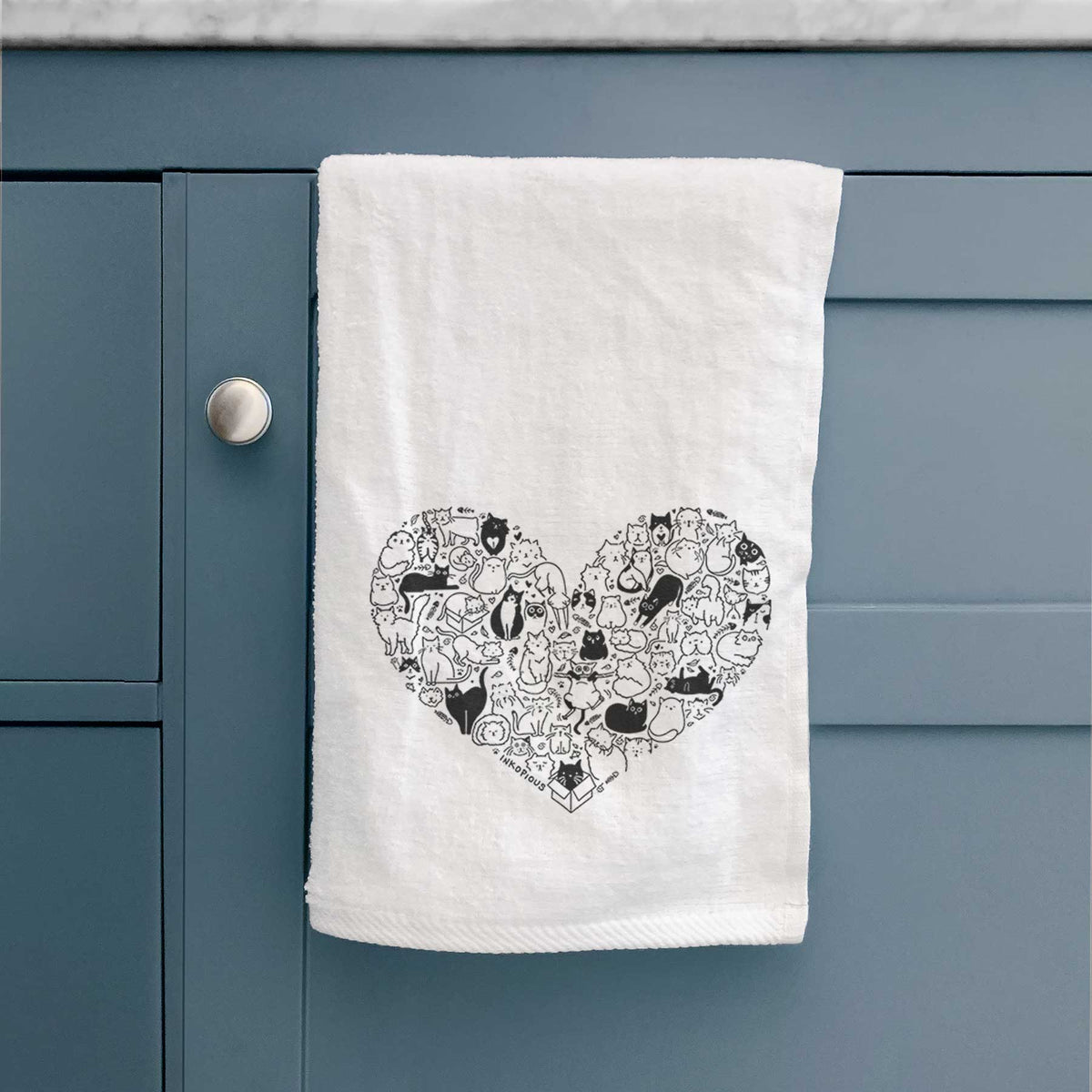 Heart of Cats Decorative Hand Towel