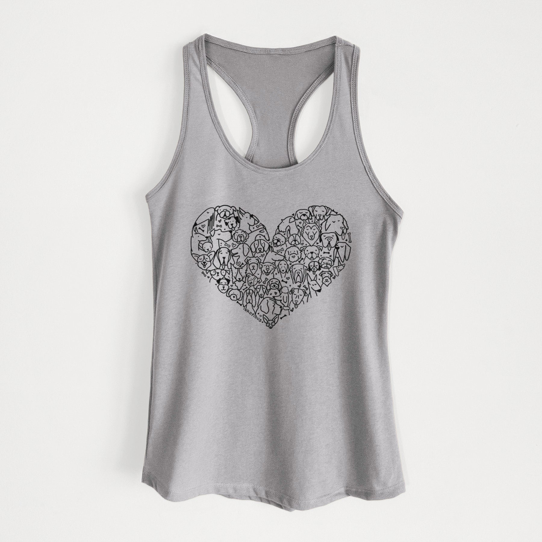 Heart Full of Dogs - Women's Racerback Tanktop