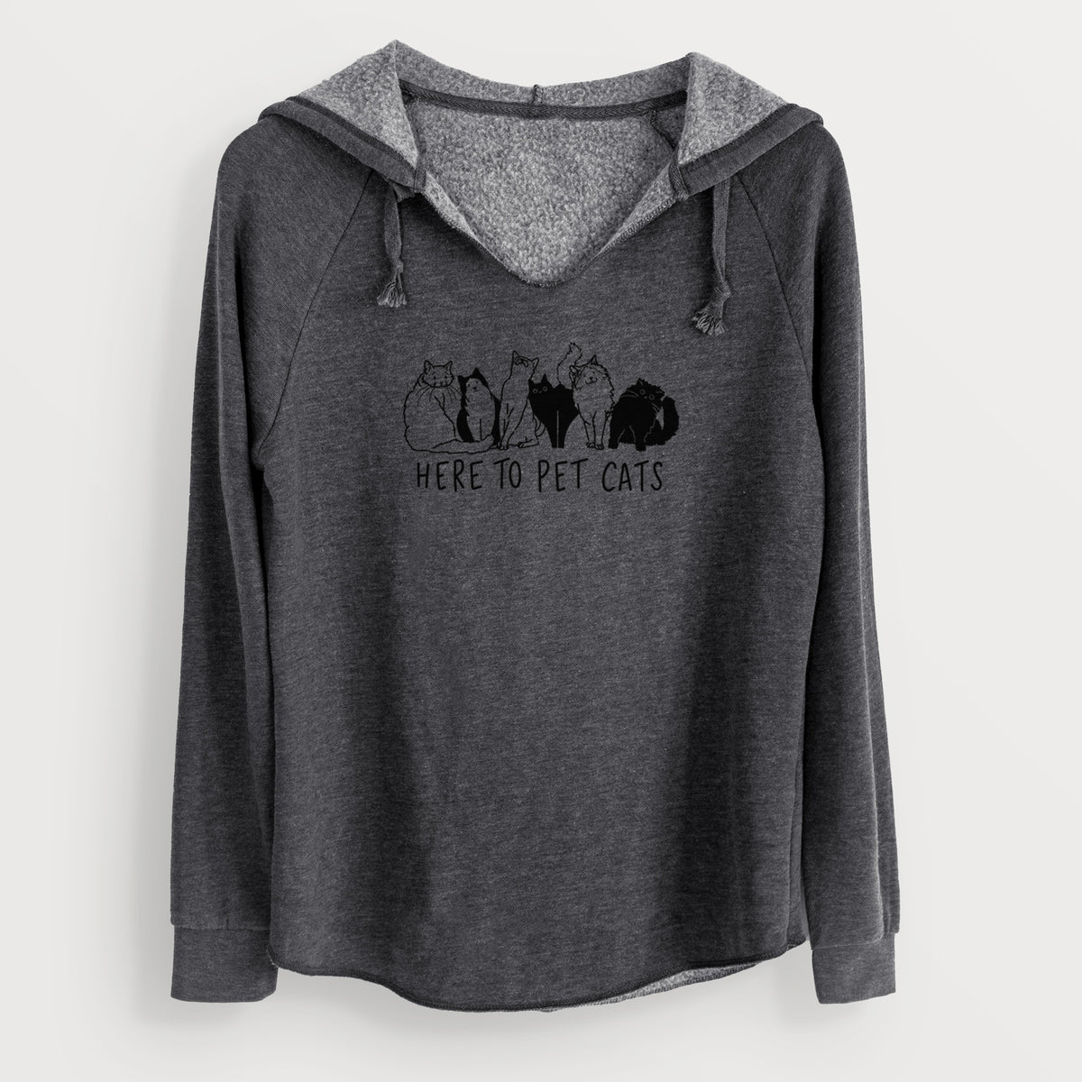 Here to Pet Cats - Cali Wave Hooded Sweatshirt