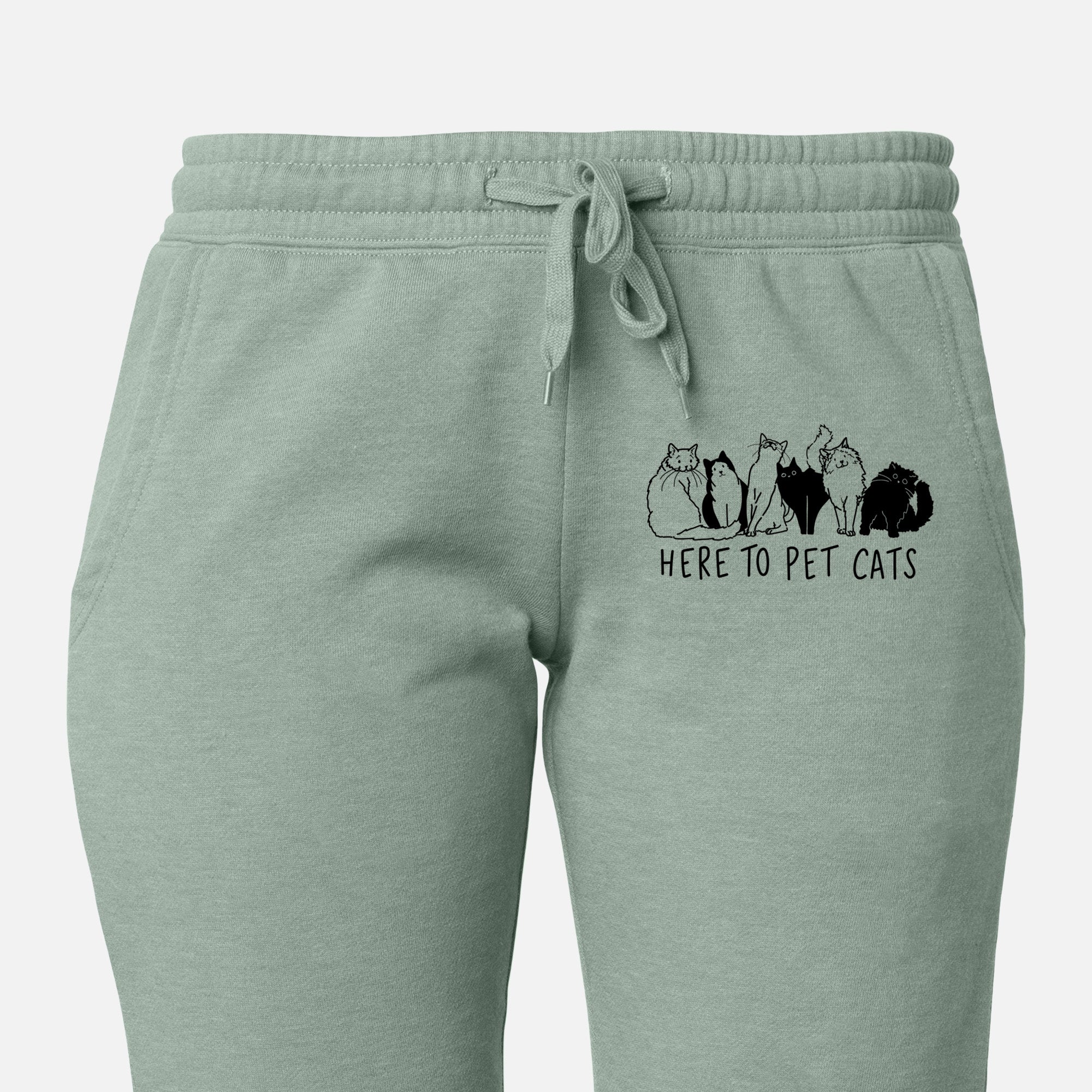 Here to Pet Cats - Women's Cali Wave Joggers