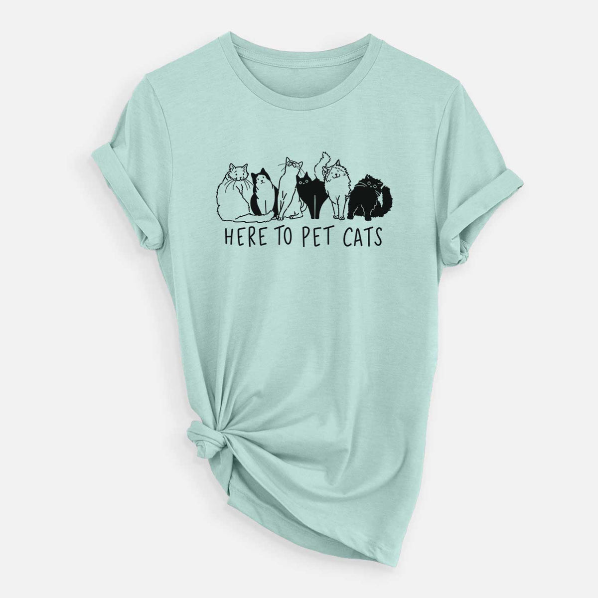 Here to Pet Cats - Unisex Crewneck