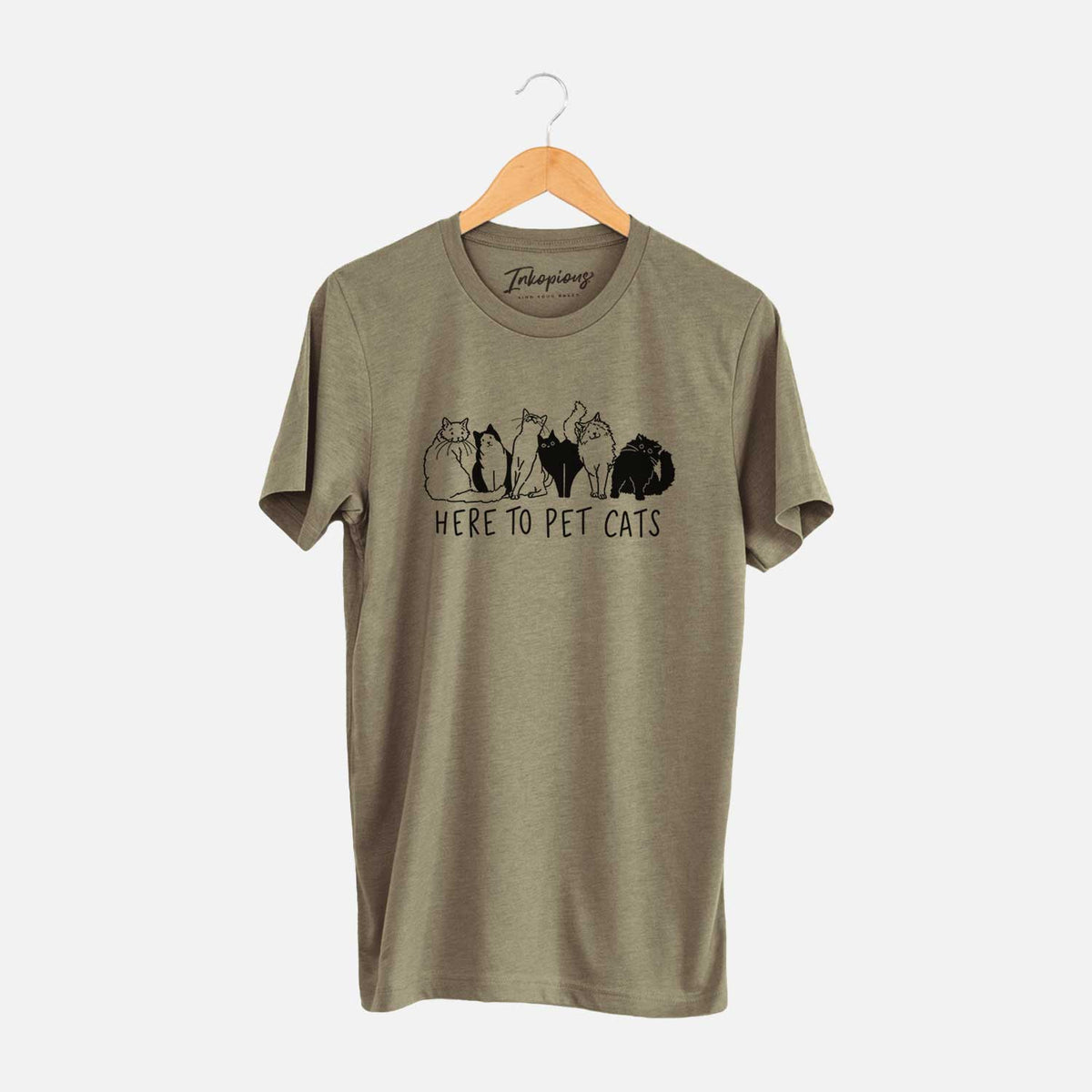 Here to Pet Cats - Unisex Crewneck