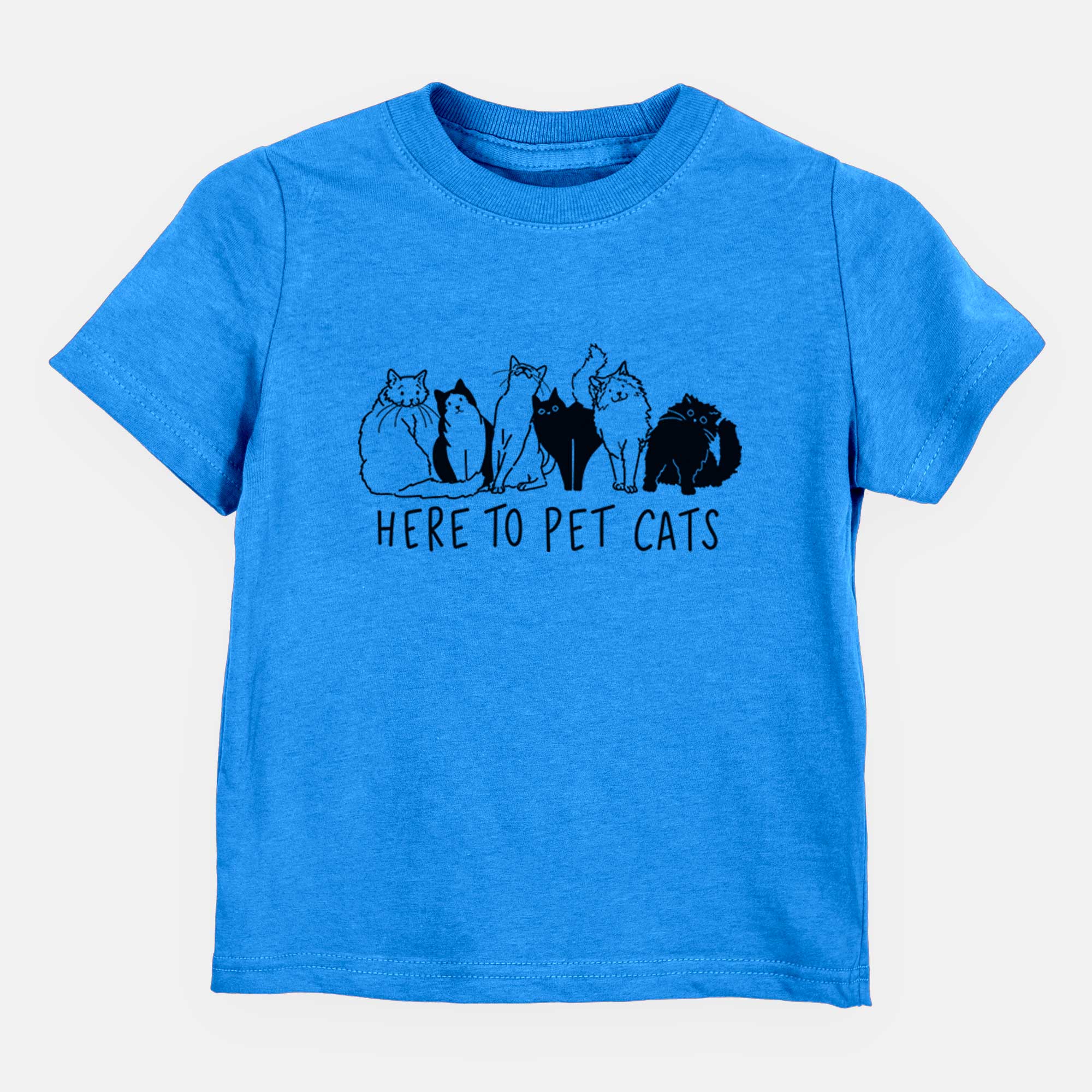 Here to Pet Cats - Kids/Youth/Toddler Shirt