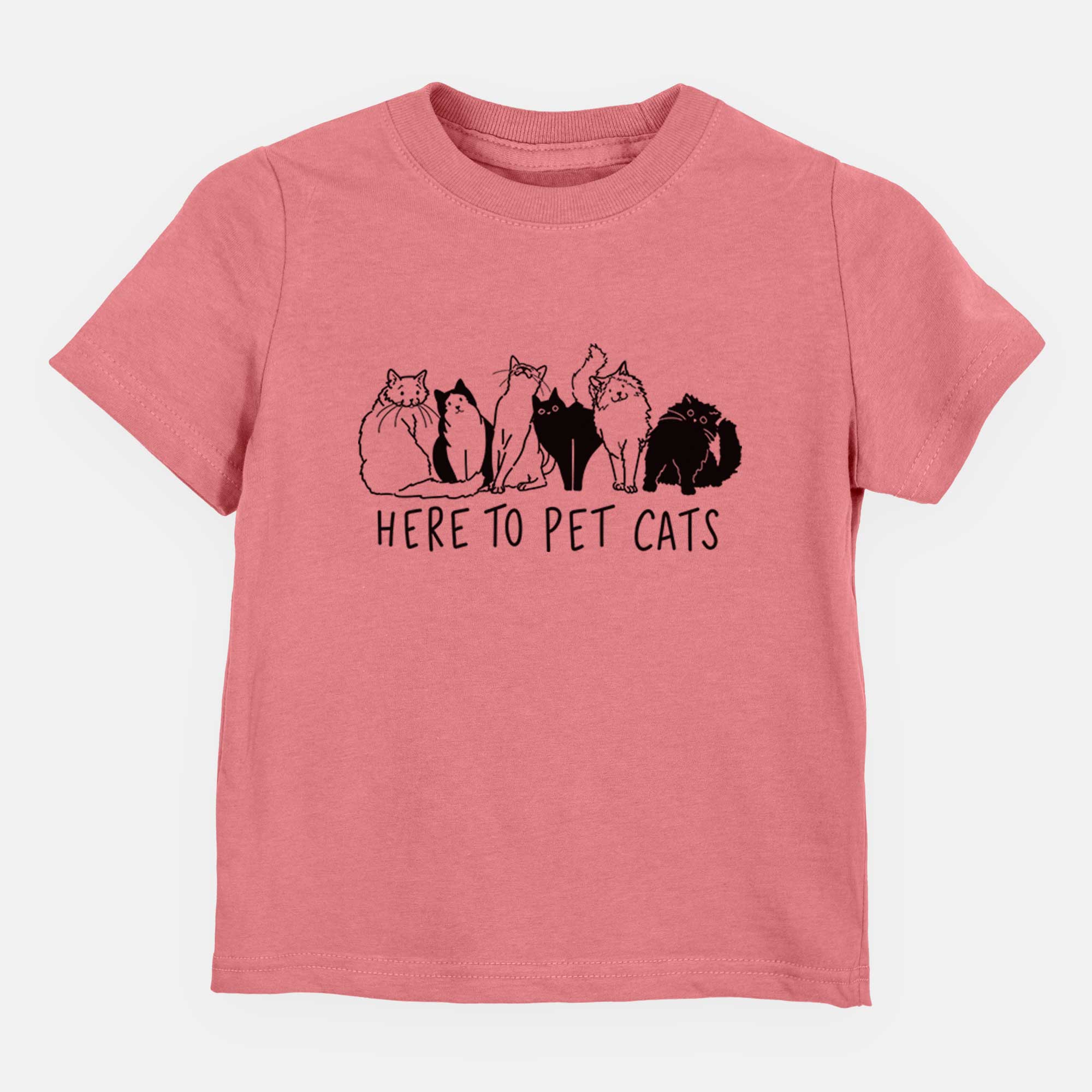 Here to Pet Cats - Kids/Youth/Toddler Shirt