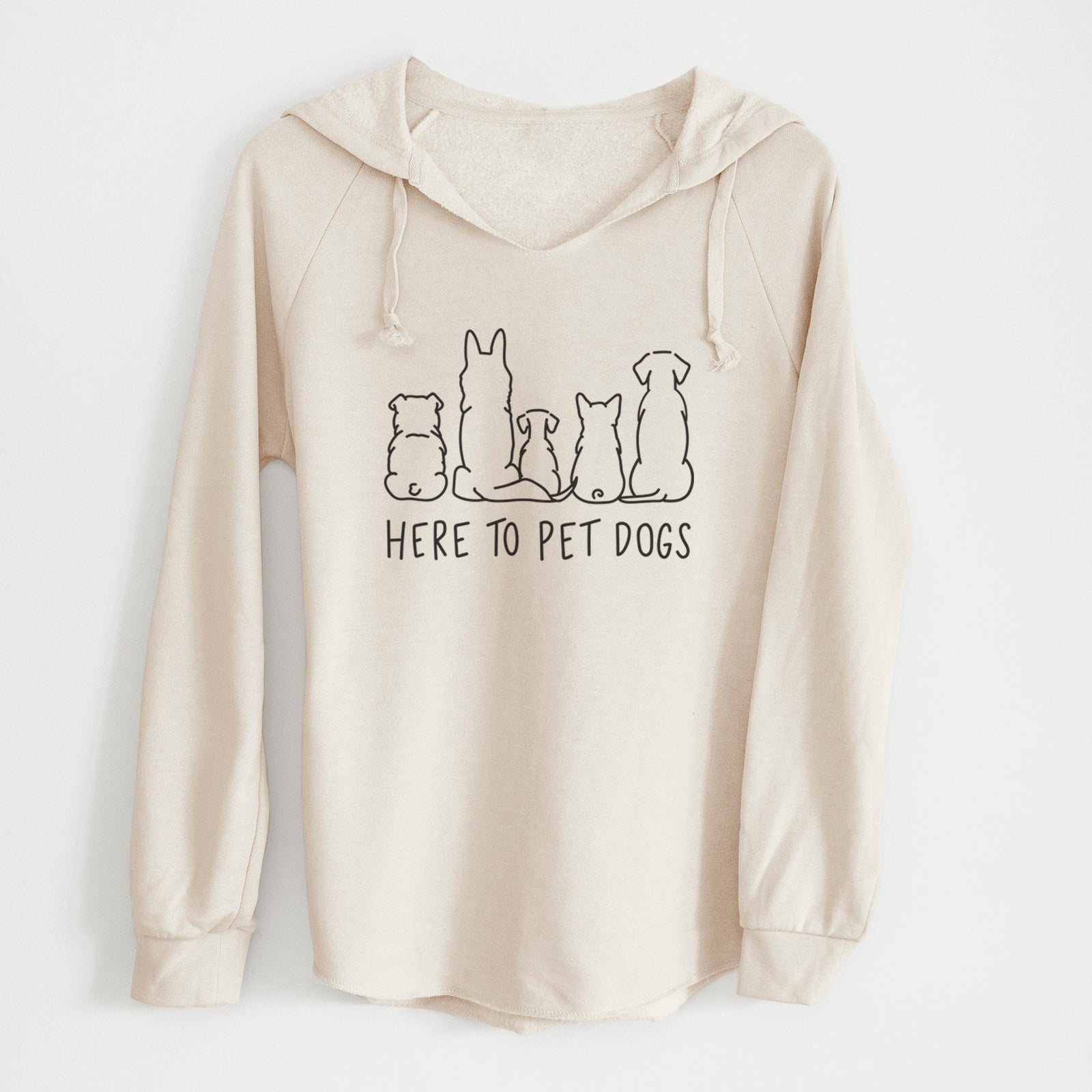 Here To Pet Dogs - Cali Wave Hooded Sweatshirt