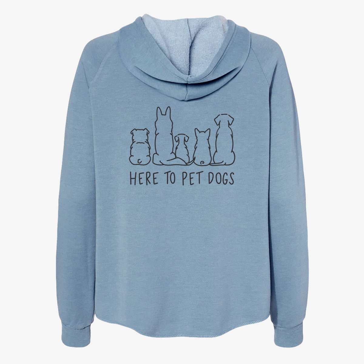 Here To Pet Dogs - Women's Cali Wave Zip-Up Sweatshirt
