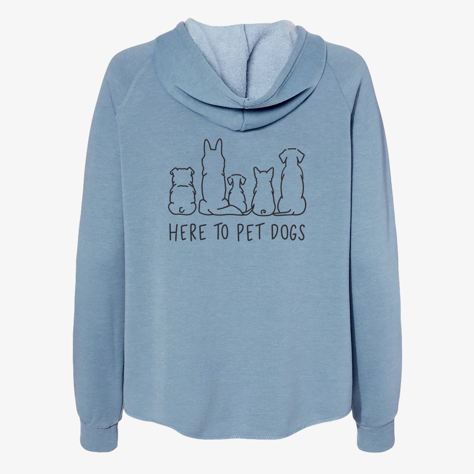 Here To Pet Dogs - Women's Cali Wave Zip-Up Sweatshirt