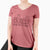 Here To Pet Dogs - Women's V-neck Shirt